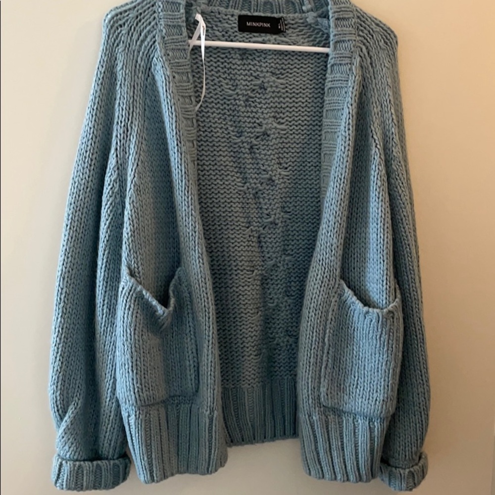Minkpink cardigan M/L blue